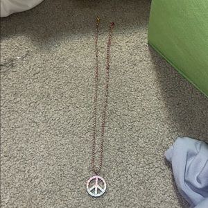 justice rainbow peace necklace